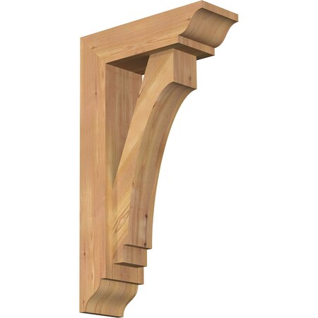 Ekena Millwork Imperial Traditional Smooth Bracket w/ Offset Brace, Western Red Cedar, 5 1/2"W x 16"D x 28"H BKT0604X16X28IMP01SWR